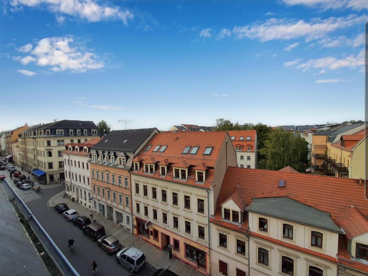 Neustadt-Aussicht - Grosse Wohnung Mit Balkon Dresde Exterior foto